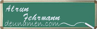 Alrun Fehrmann Visitenkarte